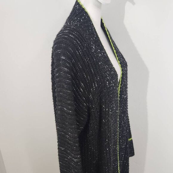 Express Black Oversized Cardigan Sweater Size Medium/Large Black Cardigan - Picture 5 of 9